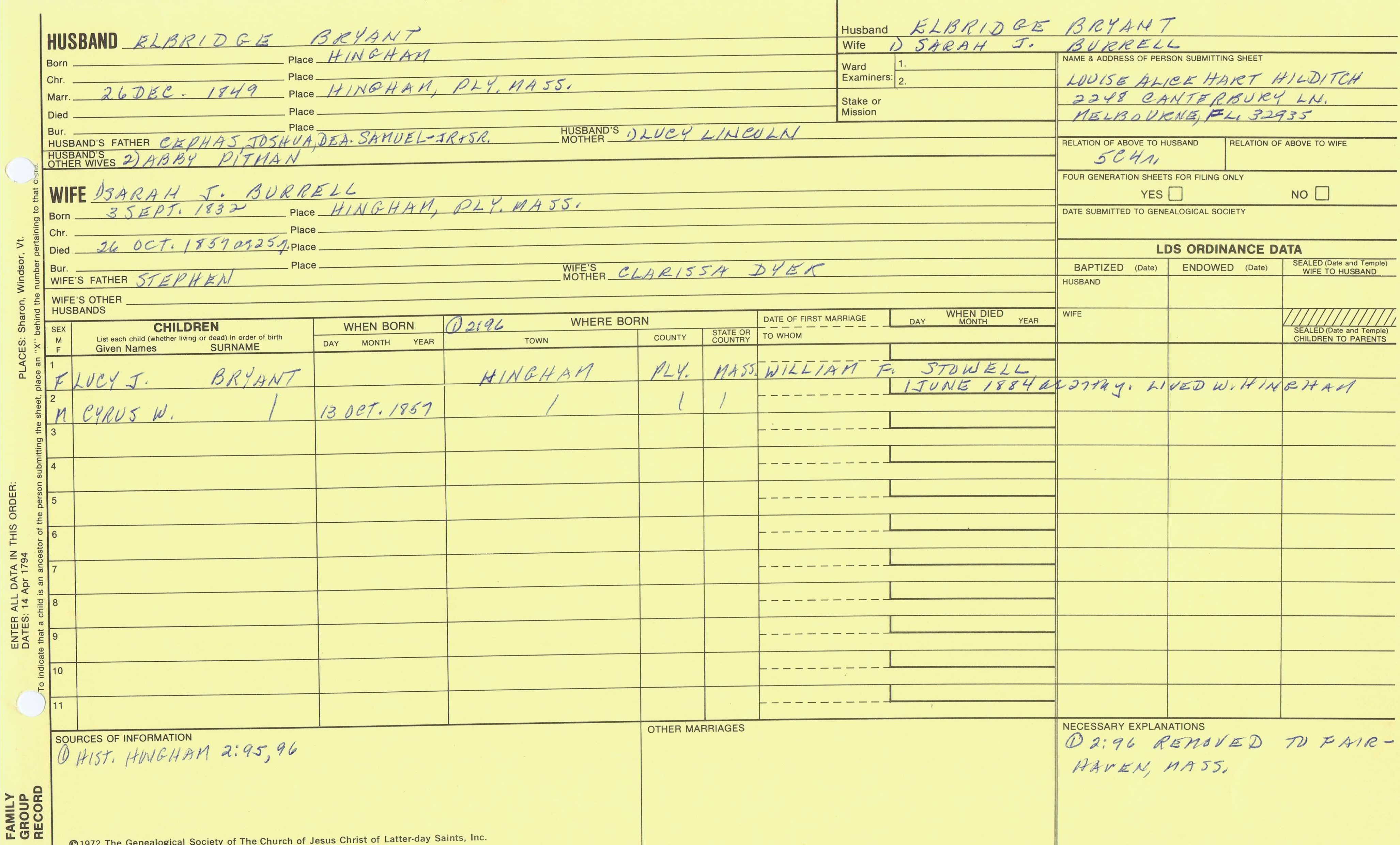 Elbridge Bryant Cause Of Death 89